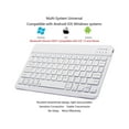 thumbnail image 3 of Ultra-Slim Bluetooth Keyboard and Mouse Combo Rechargeable Portable Wireless Keyboard Mouse Set for Apple iPad iPhone iOS 13 and Above Samsung Tablet Phone Smartphone Android Windows Light, 3 of 7