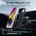 thumbnail image 4 of for iPhone 16 Pro Max Case, Compatible with MagSafe, Shockproof Military-Grade Protection, Magnetic Phone Case for iPhone 16 Pro Max, Classic Hybrid Case (HaloLock), Clear,Black, 4 of 5
