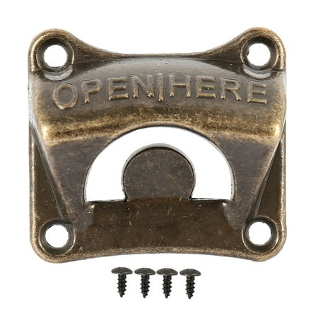 

BOBASH Bronze Wall Mounted Vintage Style Beer Bottle Opener Suitable Bars KTV Hotels Homes