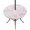 Pink, Cream, White, variant on Round Outdoor Tablecloth with Umbrella Hole and Zipper, Sage Green Coral Coastal Tablecloth with Elastic Waterproof, White Summer Beach Seaside Ocean Patio Table Covers for 55" - 60" Pool Tables