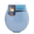 thumbnail image 5 of Standard Vinyl Soft Adjustable Hinges Toilet Seat with Close Lid, Light Blue, 5 of 5