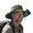 Army Green, variant on Solar-Powered Outdoor Cooling Fan Hat, Outdoor Wide Brim Sun Hat with 2 Solar Fan Sun Bucket Hat, Fishing & Beach Hat