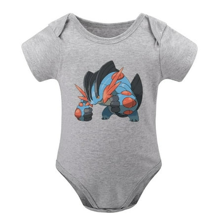 

Pokemon Newborn Gray Climbing Bodysuit Baby Boys&Girls Short Sleeve Tops 9 Months