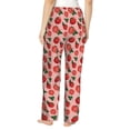 thumbnail image 3 of Xecao Tomatoes Women's Straight Lounge Pajama Pants: The Epitome of Relaxed Sleepwear, 3 of 9