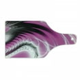 thumbnail image 1 of Fractal Cutting Board, Digital Energy Flows Inspired Artisan Fantasy Shapes Computer Print, Decorative Tempered Glass Cutting and Serving Board, Wine Bottle Shape, Magenta Black, by Ambesonne, 1 of 1