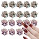 thumbnail image 1 of 20 piezas de diamantes de imitación para uñas, gemas de metal y vidrio para decoración de uñas 3D., 1 of 6