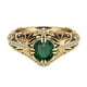thumbnail image 1 of Nueva joyería fina, anillos de mujer en oro de 14 quilates con esmeralda verde natural, 1 of 8