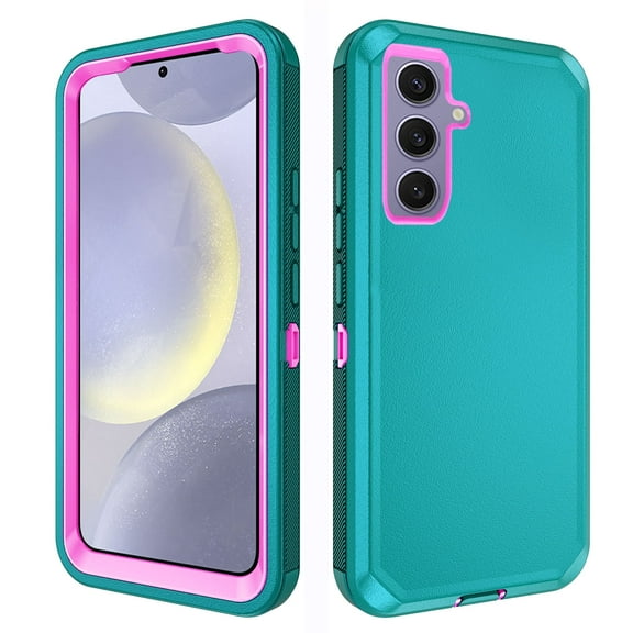 Asuwish Compatible with Samsung Galaxy S24 Plus S24 5G Phone Case Hybrid Rugged Shockproof Hard Protective Drop Proof Full Body Heavy Duty Mobile Cell Cover for S24Plus 24S S 24 Women Men Green