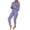 Purple, variant on Scyoekwg Womens 2 Piece Outfits Fall Outfits Solid Color Crewneck Long Sleeve Tops Two-piece Set Casual Fashion Loose Matching Sets (Purple,S)