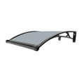 thumbnail image 5 of 32 X 24 in Front Door Canopy Awning, Polycarbonate Window Door Awning with Aluminum Alloy Frame, Wall Mounted Outdoor Door Overhang Cover for Rain, UV, Snow, Patio, Porch, Balcony, 5 of 12
