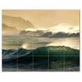thumbnail image 1 of Wave Photo Ceramic Tile Mural Kitchen Backsplash Bathroom Shower 406290-XL54, 1 of 9
