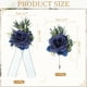 thumbnail image 2 of Conjunto de Corsage de Muñeca Azul y Boutonnières Uxcell, Corsage de Flores Artificiales para Boda Novia Novio Ceremonia Aniversario Baile Fiesta, 2 of 6