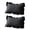 Size:30x50cm Color:Black, variant on 2 Pack Ruffled Pillow with Cotton and Concealed Zippered