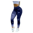 thumbnail image 3 of Leggings deportivos Qarigey atuendo de gimnasio gran resistencia ropa de Fitness Azul oscuro S, 3 of 6