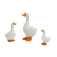 thumbnail image 2 of Moyitang 3Pcs Garden Goose Statues Animals Figures White Goose Figurines for Patio Indoor, 2 of 9