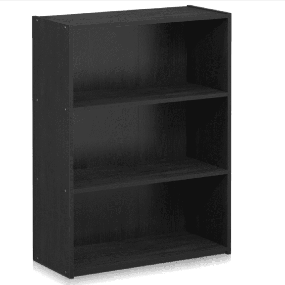 Book Shelf, 3-Tier Bookshelf, Bookcase, 9.7" x 23.7" x 31.5", for Living Room, Bedroom, Home Office, Americano