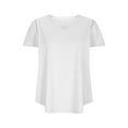 thumbnail image 5 of fatyb Plus Size Tops for Women Crisscross V Neck Short Sleeve Tunic Shirts Loose Casual Summer Blouses, 5 of 7