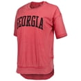thumbnail image 2 of Women's Pressbox Red Georgia Bulldogs Arch Poncho T-Shirt, 2 of 3