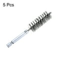 thumbnail image 3 of Uxcell 304 Stainless Steel Bore Brush Cleaning Twisted Wire Brush with Handle 1/4" Hex Shank for Tubes Ports Bearings Silver 17mm 5pcs, 3 of 6