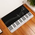 thumbnail image 5 of Music Note Piano Print Bath Room Rug Cute Water Absorption Non Slip Super Soft Microfiber Entryway Doormat for Shower Room Bathtub Side Carpet Restroom Home Indoor, 5 of 8