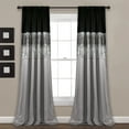 thumbnail image 6 of Lush Decor Night Sky Sparkling Sequins Stripe Pattern 3" Rod Pocket Light Filtering Window Curtain For Girls Room, Purple/Gray 84"L x 42"W, Single Panel, 6 of 11