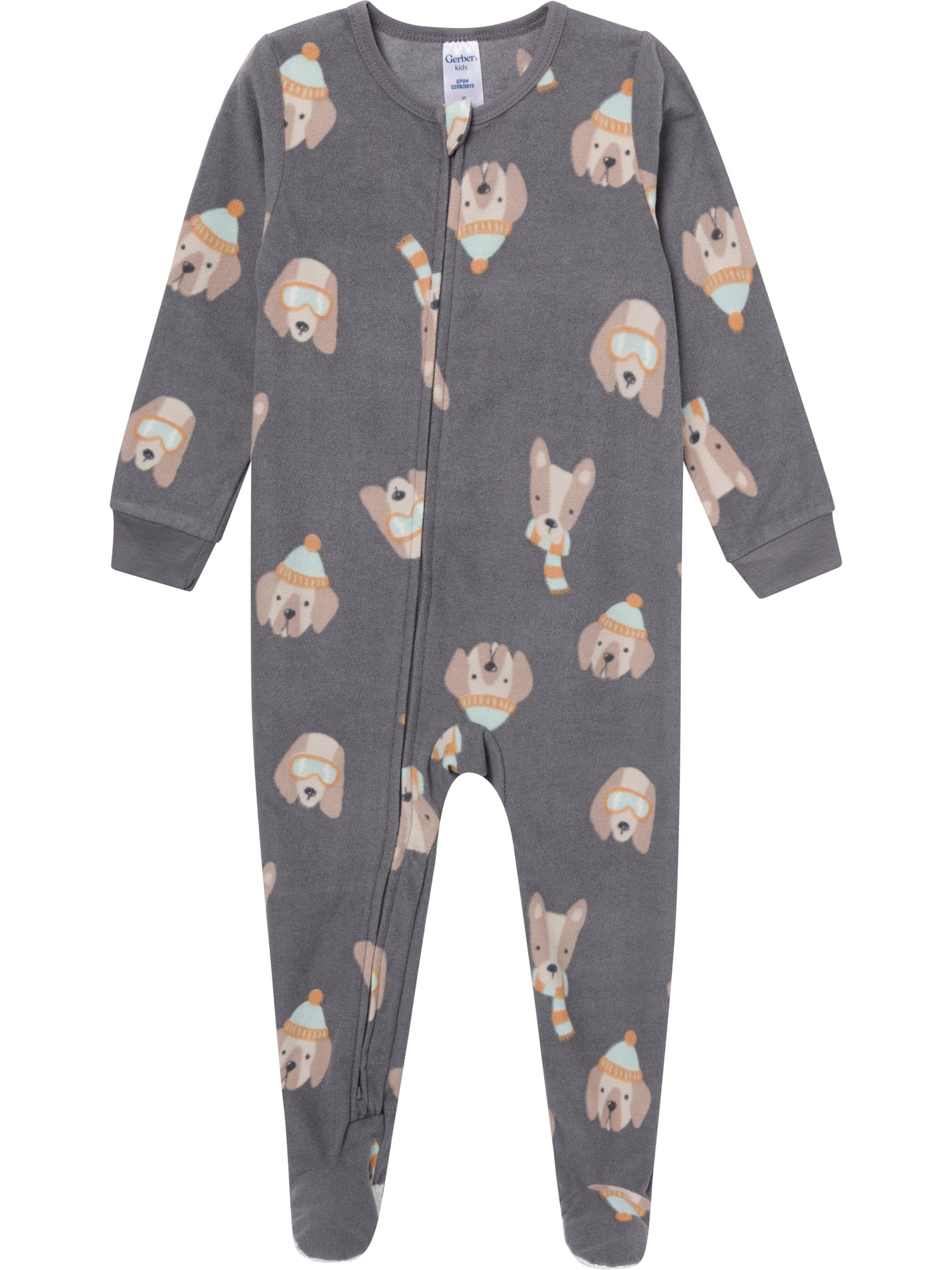 Gerber Baby and Toddler Neutral Microfleece 2-Way Zipper Blanket Sleeper Pajamas, 3-Pack, Sizes 0/3 Months - 5T