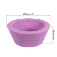 thumbnail image 3 of Uxcell 2pcs 3-Inch Flaring Cup Grinding Wheels 80 Grits Pink Aluminum Oxide, 3 of 4