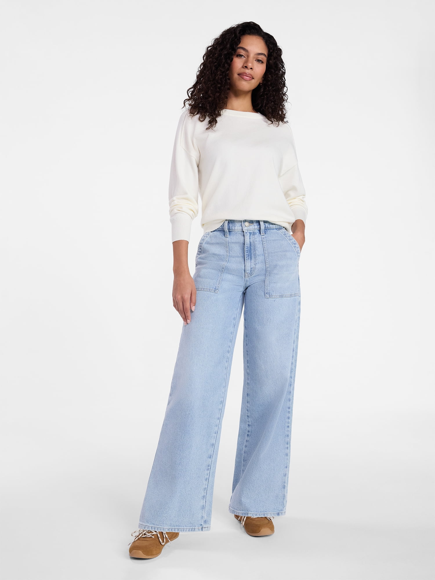 Time and Tru Women's Utility Jeans, Sizes 0-22