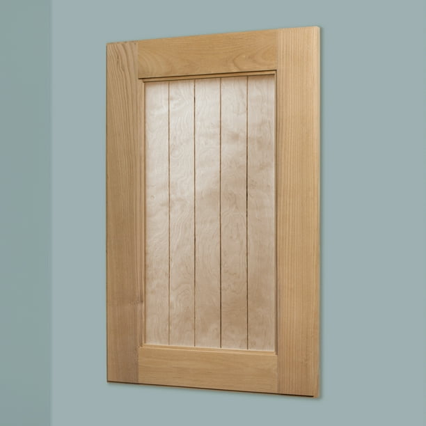 14x24 Unfinished Shaker Beadboard Recessed Medicine with no