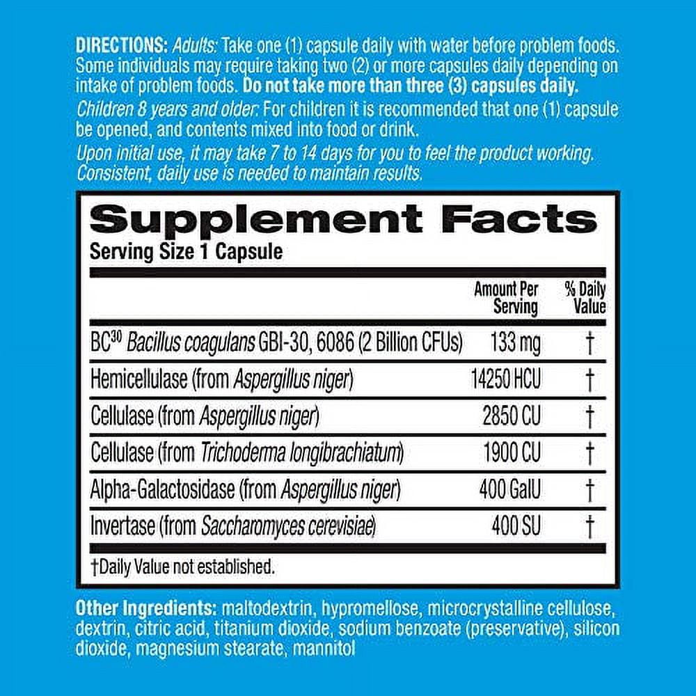 Fast Acting Enzymes Plus Daily Probiotic Capsules, Digestive Advantage (32ct) - Helps Support Breakdown of Hard to Digest Foods & Helps Prevent Gas*, Supports Digestive & Immune Health* (Pack of 2)