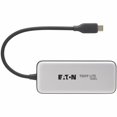 thumbnail image 6 of Eaton Tripp Lite Series 4-Port USB-C Hub, USB 3.2 Gen 2 (10 Gbps), 4x USB-C Ports, 100W PD Charging, Thunderbolt 3 Compatible, Gray, 6 of 9