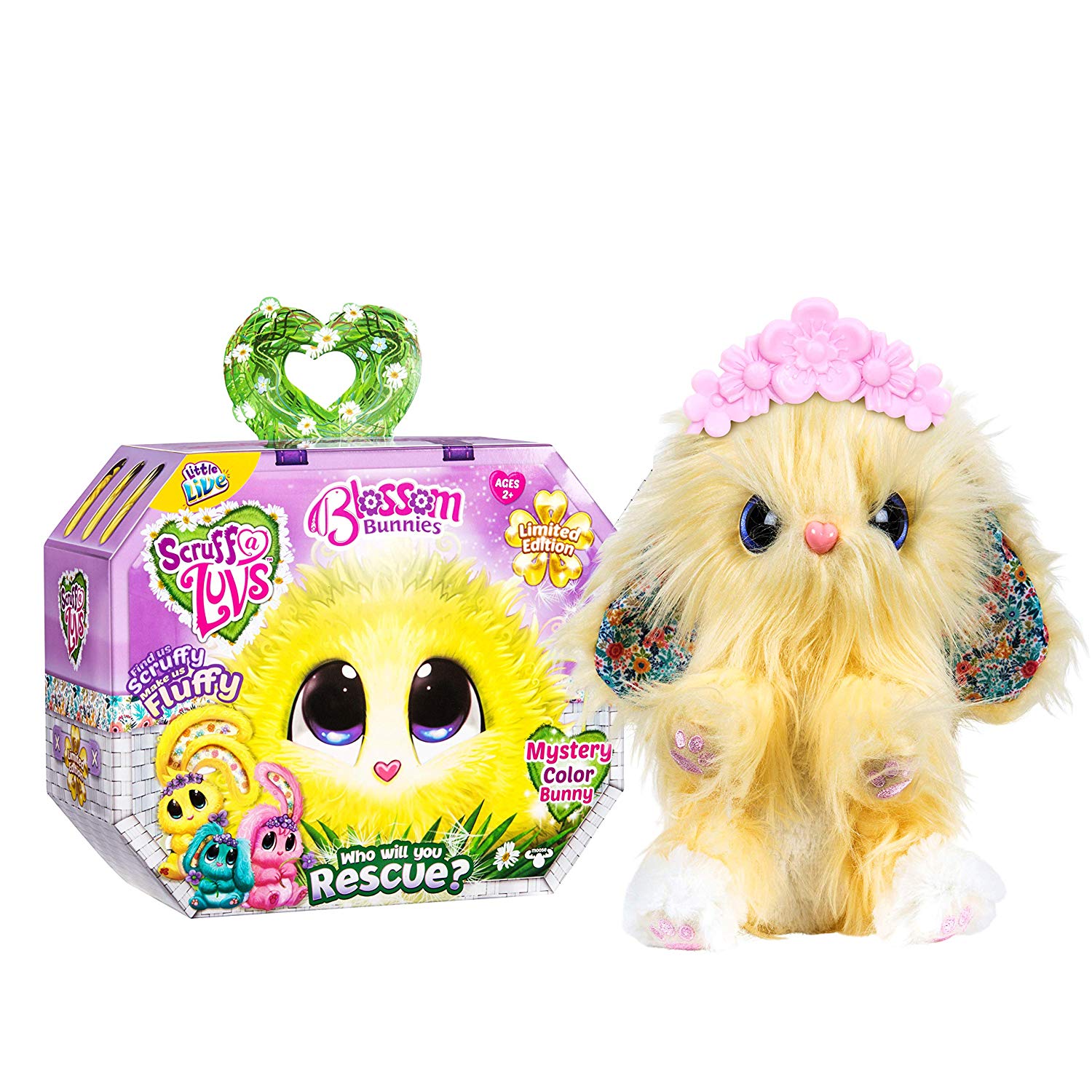 Mystery Scruff a Luvs Blossom Bunnies Limited Edition Plush Pet Toy