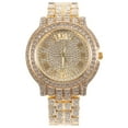 thumbnail image 1 of Reloj de pulsera de moda con diamantes de imitación y números romanos de cuarzo para mujer., 1 of 7