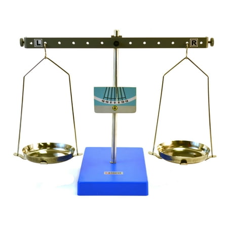Spring Balance Scale - Eisco Labs Pan Balance Scale Demonstration Lever - Low Friction Pivot, 10.6