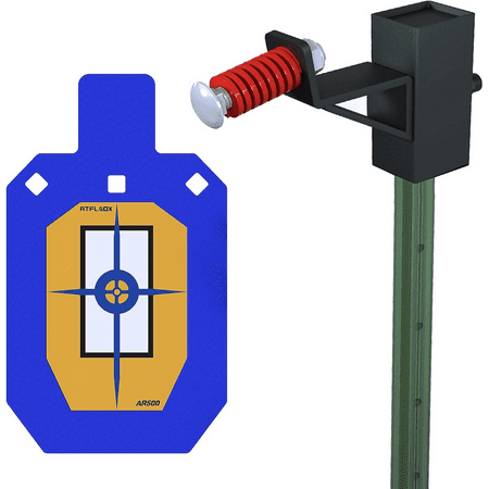 AR500 Steel Shooting Target 1/2 Thick Torso Silhouette with T-Post Hanger