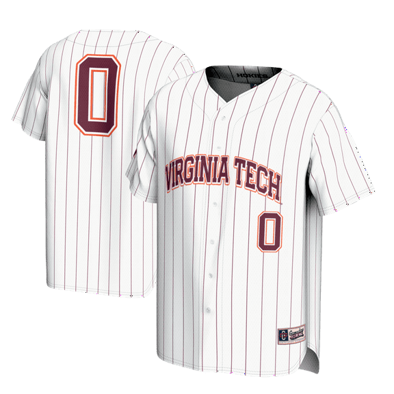 Youth GameDay Greats #0 White Virginia Tech Hokies Lightweight Baseball Fashion Jersey