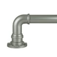 thumbnail image 1 of Decopolitan Industrial Wrap Around Telescoping Curtain Rod Set, 72-144", Silver, 1 of 6