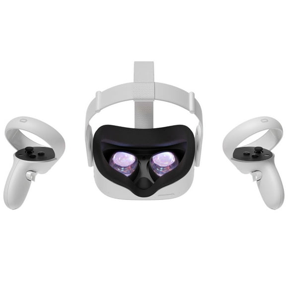 2020 Oculus Quest 2 All-In-One VR Headset, Touch Controllers, 64GB SSD, 1832x1920 up to 90 Hz Refresh Rate LCD, Glasses Compitble, 3D Audio