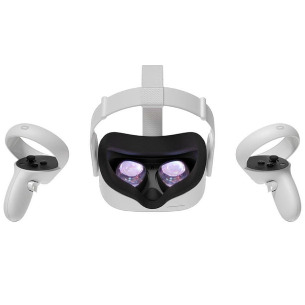 2020 Oculus Quest 2 All-In-One VR Headset, Touch Controllers, 64GB SSD,  1832x1920 up to 90 Hz Refresh Rate LCD, Glasses Compitble, 3D Audio