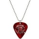 thumbnail image 1 of Collar con púa de guitarra, púas impresas, colgante, cadena de metal, joyería, regalo para amantes de la música, accesorios de cosplay, 1 of 7