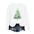 thumbnail image 3 of Women's Crewneck Christmas Sweatshirts Top Fashion Cute Xmas Tree Printed Shirts Pullover Winter Long Sleeve Sweaters Loose Plus Size Blouses Tops, 3 of 6