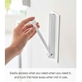 thumbnail image 3 of Yamazaki Home Magnetic Folding Hook, White, Steel, Supports 3.3 pounds, Magnetic, No Assembly, 3 of 7