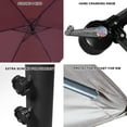 thumbnail image 6 of Geniqua 10FT Outdoor Umbrella Patio Offset Market Terrace Cantilever Cranking Base Gray, 6 of 8