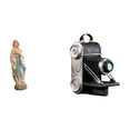 thumbnail image 1 of Escultura De La Virgen María Con Cámara, Obra De Arte En Resina, Figura Decorativa, Estatua Del Santísimo Jesús Lutero, Adorno único Para Exhibir En La Oficina, El Coche, Armarios O La, 1 of 8
