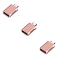 thumbnail image 2 of ZLight Type C to USB 3.0 Adapter Fast Charger Universal Alloy Multi-purpose High Efficient Card Reader Converter for Phone PC Rose Gold 3Set, 2 of 6