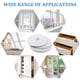 thumbnail image 5 of Wosthever 3 piezas de burlete para puerta, ventana, gabinete, sellado impermeable, tira de aislamiento acústico, accesorios anticolisión Tratamientos de ventanas, 5 of 6
