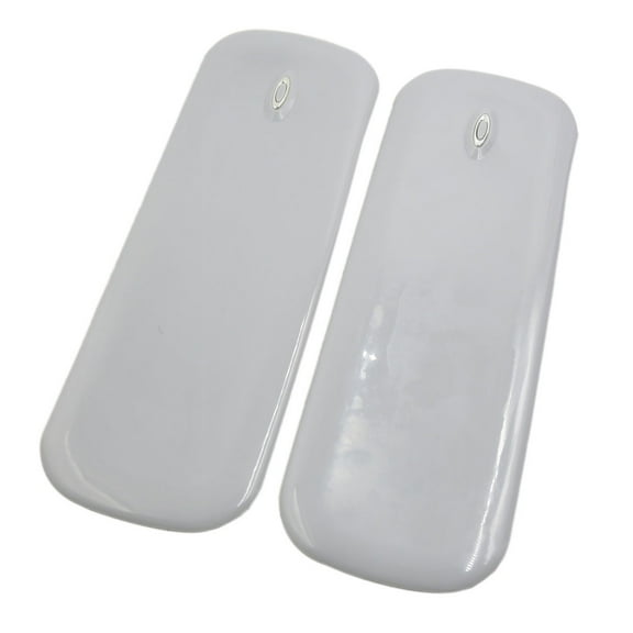 REGALWOVEN  2 Pcs Car Front Rear Bumper Protector Corner Guard Scratch Sticker Rubber Gray