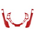 thumbnail image 3 of Embellecedor de botón del volante del velocímetro para Nissan GTR R35 2008-2016 rojo, 3 of 4
