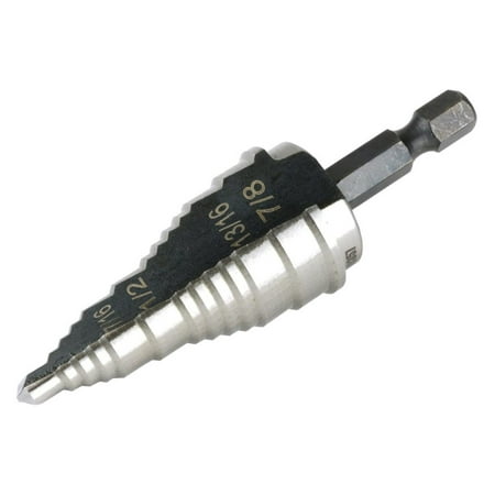 

Exlonjet Step Drill Bit TH0357 - M35 Cobalt 3/16 - 15/16 for use with Electricians Conduit Knockout Punch