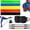 Black, variant on Minzimin Ankle Resistance Bands with Cuffs, Home Gym Workout Equipment, Lifting Glute Butt Exercise Equipment for Women, Ankle Weights Fitness Band Set